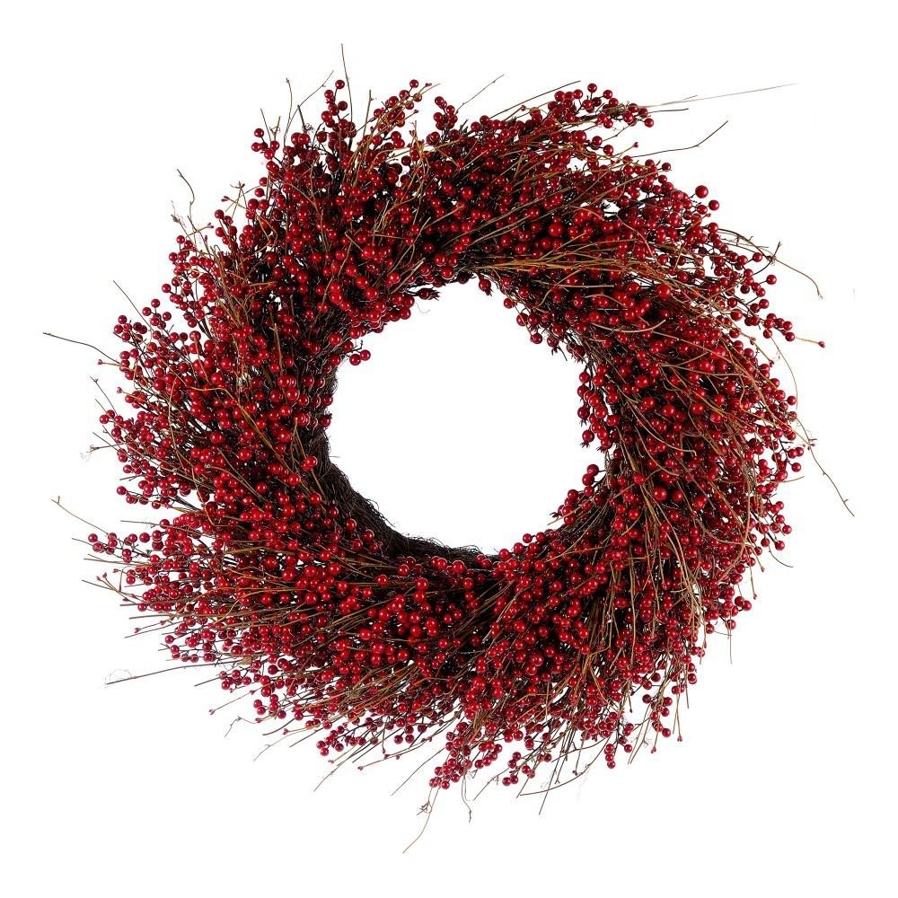 CORONA BACCHE RED CM.60